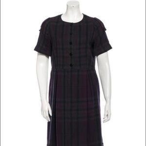Authentic Burberry London Wool Plaid Dress